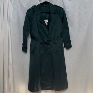 Worthington Forest Green Trench Coat